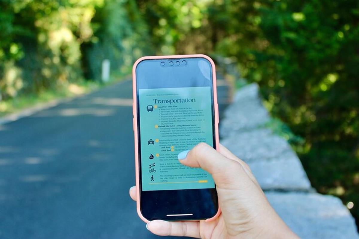 osoba držící v ruce mobilní telefon