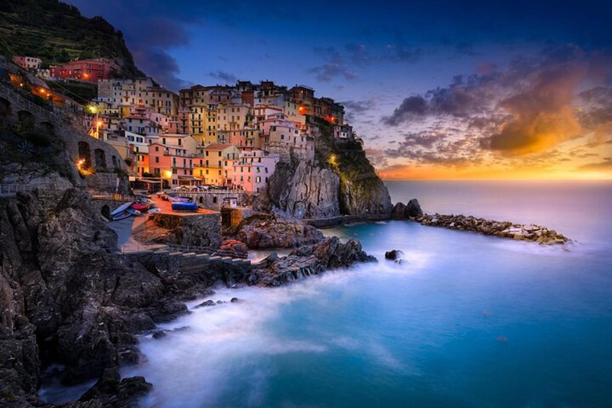 a positano village on the side of a mountain