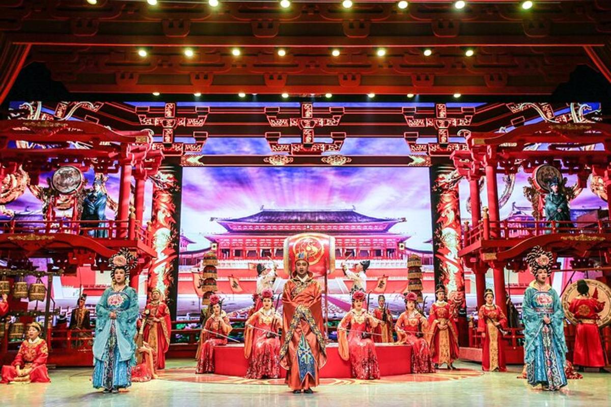 a group of performers on the stage at a show