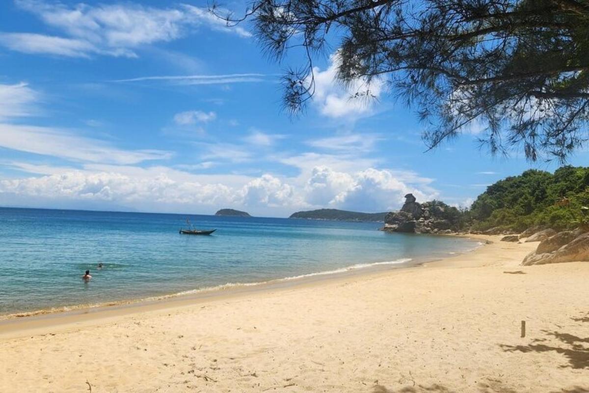 有船在水中的海滩