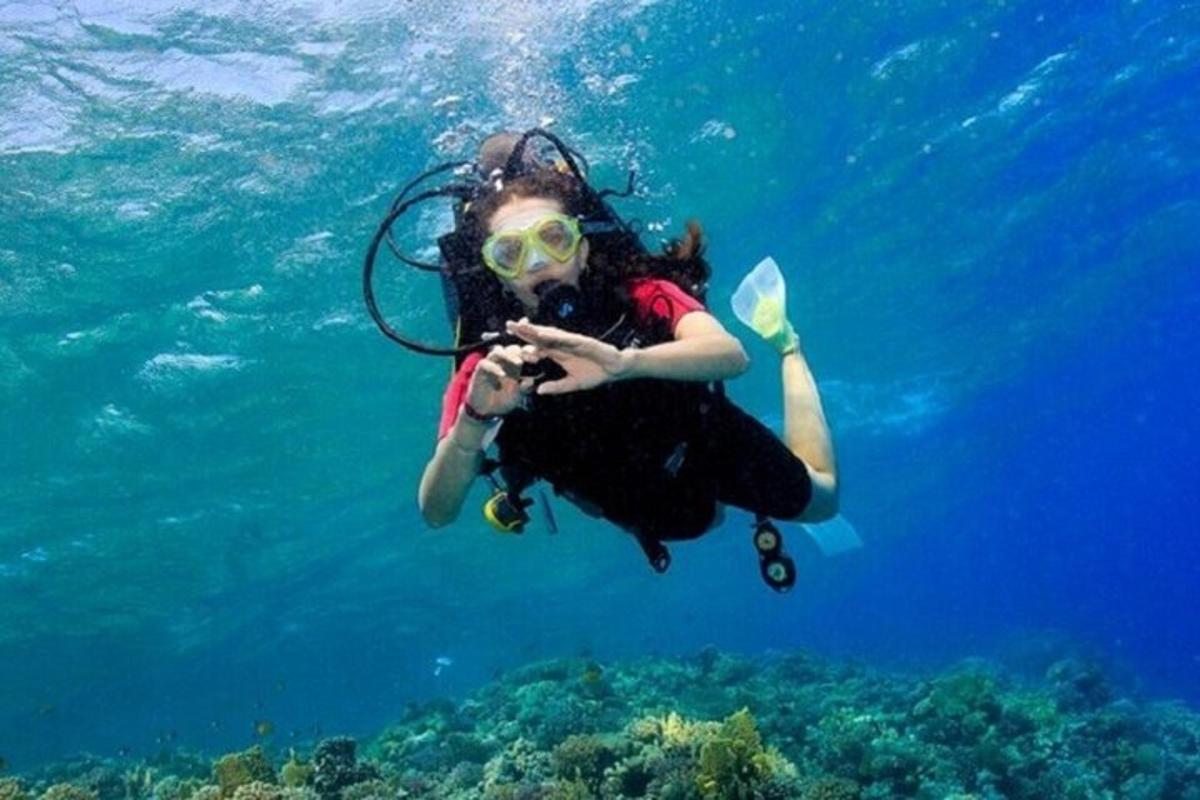 una donna sta scattando una foto dell'oceano