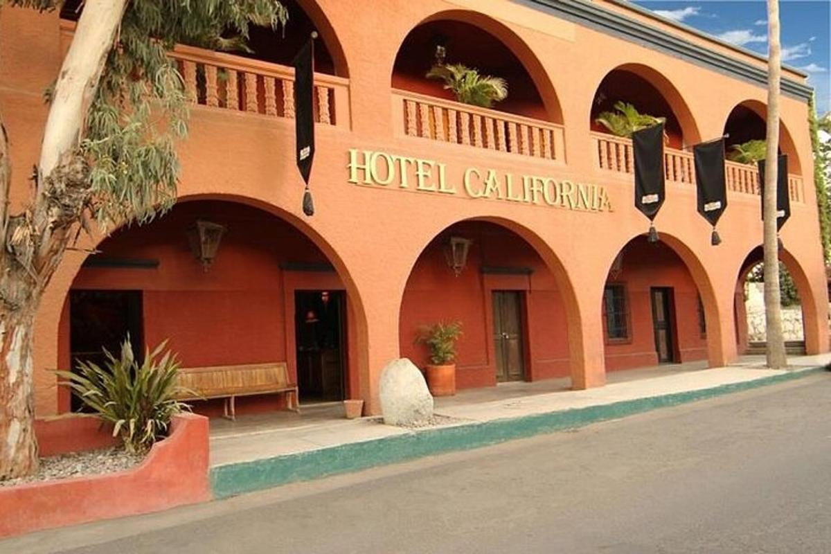 a hotel building with a sign that reads hotel california