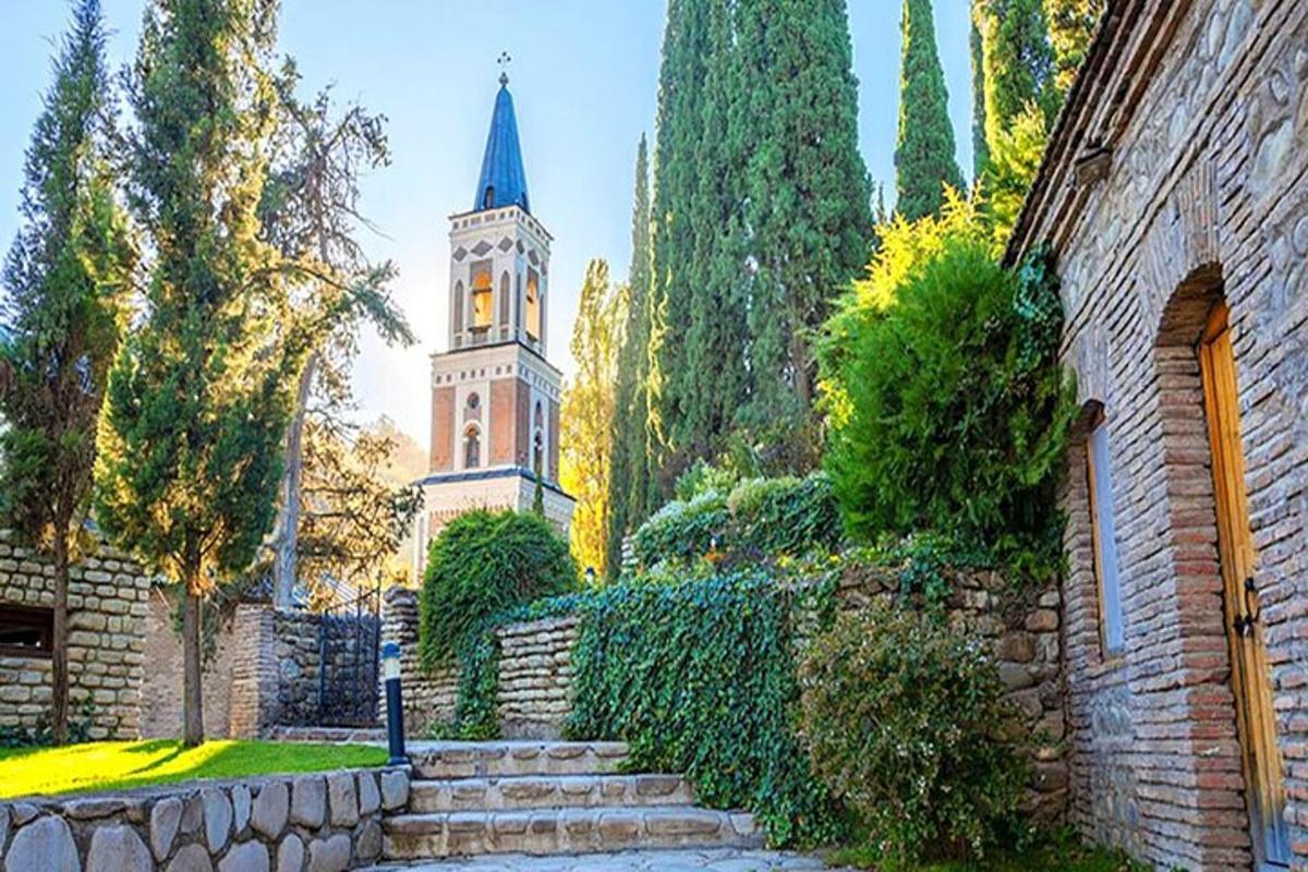 a building with a tower with a steeple on it