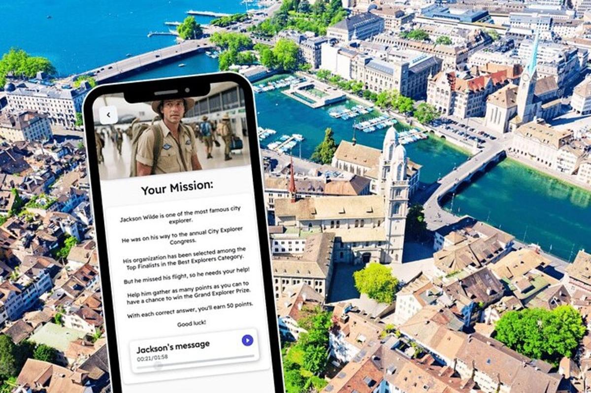 ein Handy mit einem Bild einer Stadt