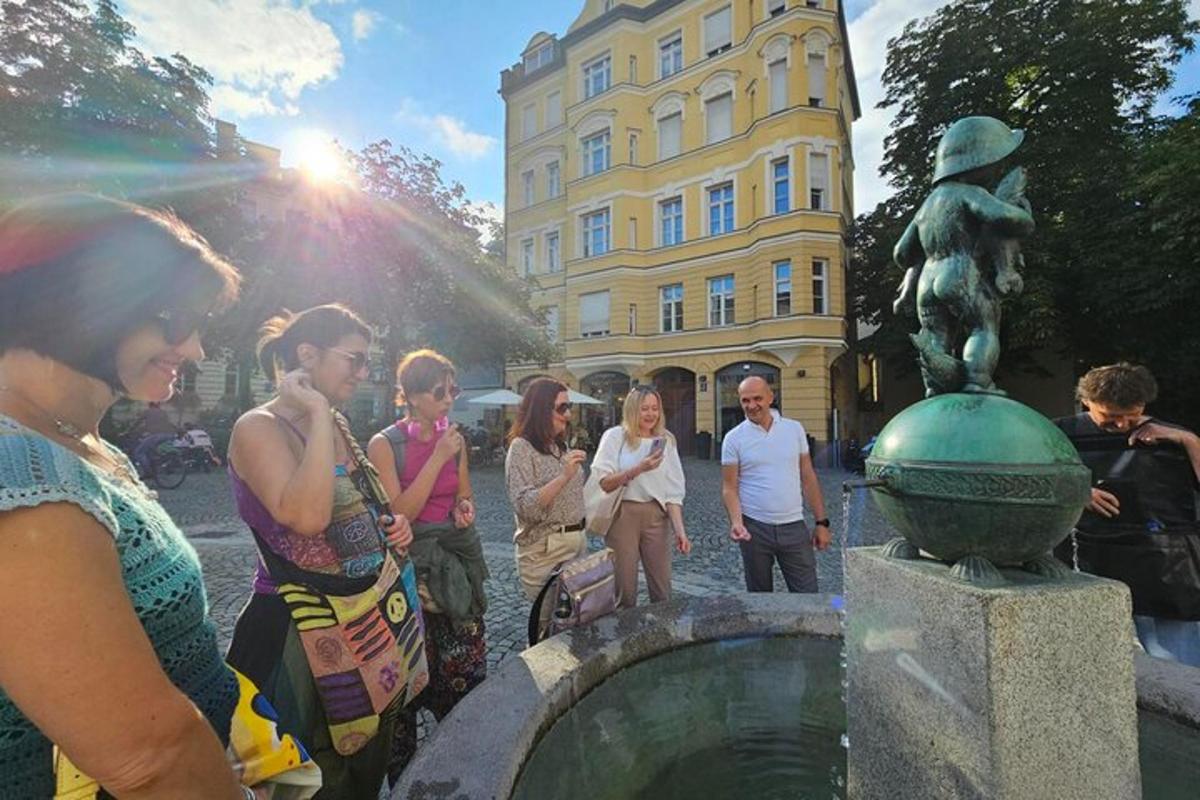 purskkaevu ümber seisev grupp inimesi