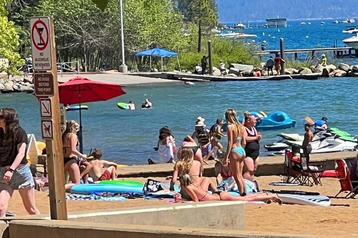 grupa ljudi na plaži uz vodu