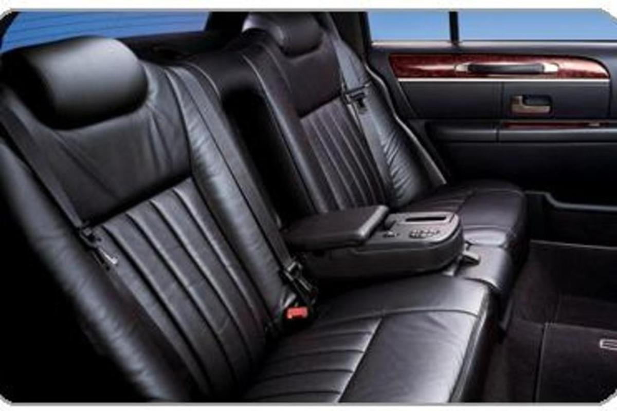 a seat in the backseat of a car