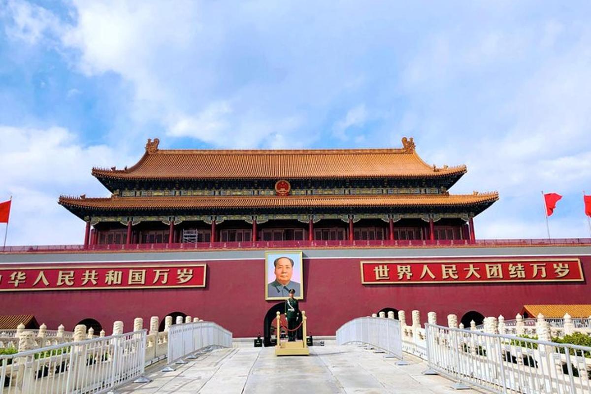 a building with a statue in front of it