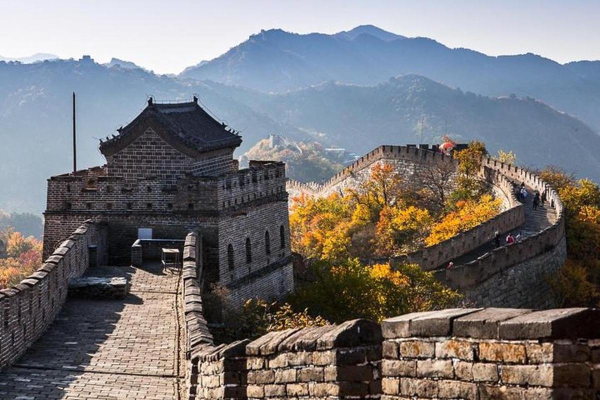 a view of the great wall of china