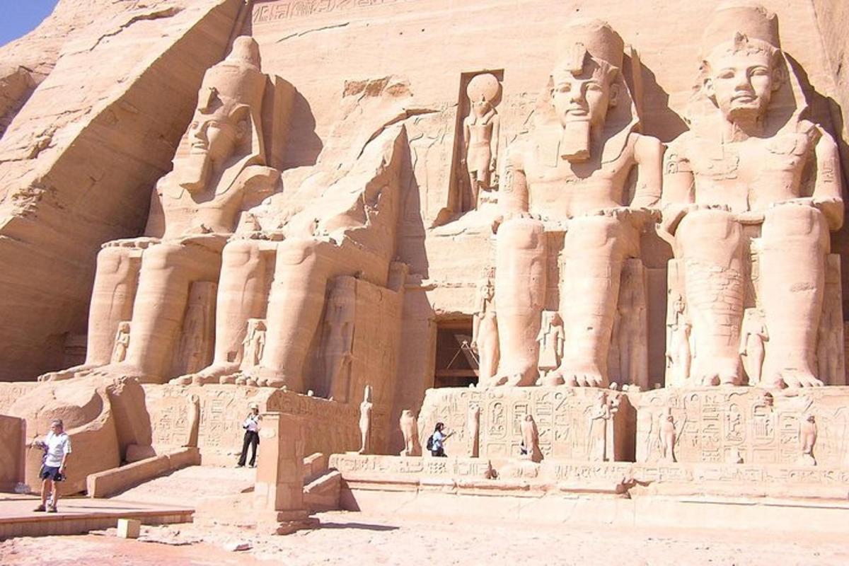 una vista del tempio di Abu Simbel
