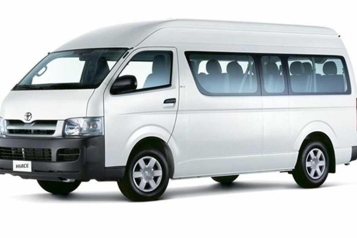 a white van isolated on a white background