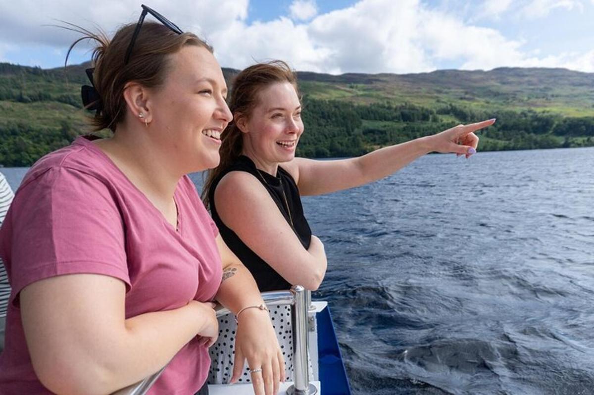 two women on a boat on a body of water