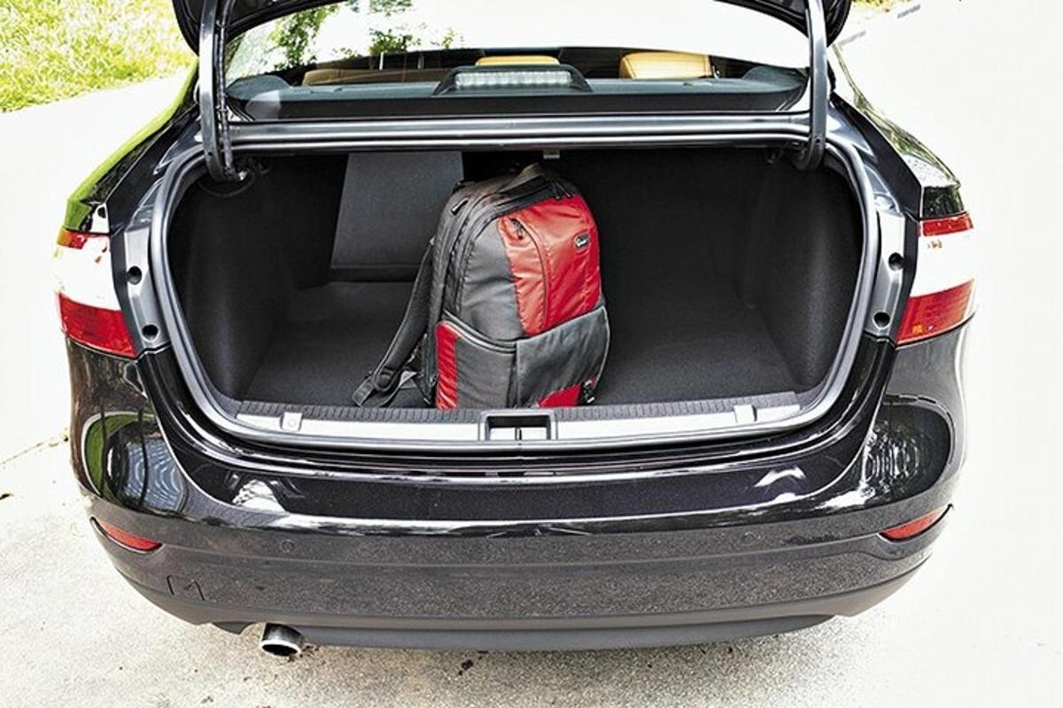 a trunk of a car with its trunk open