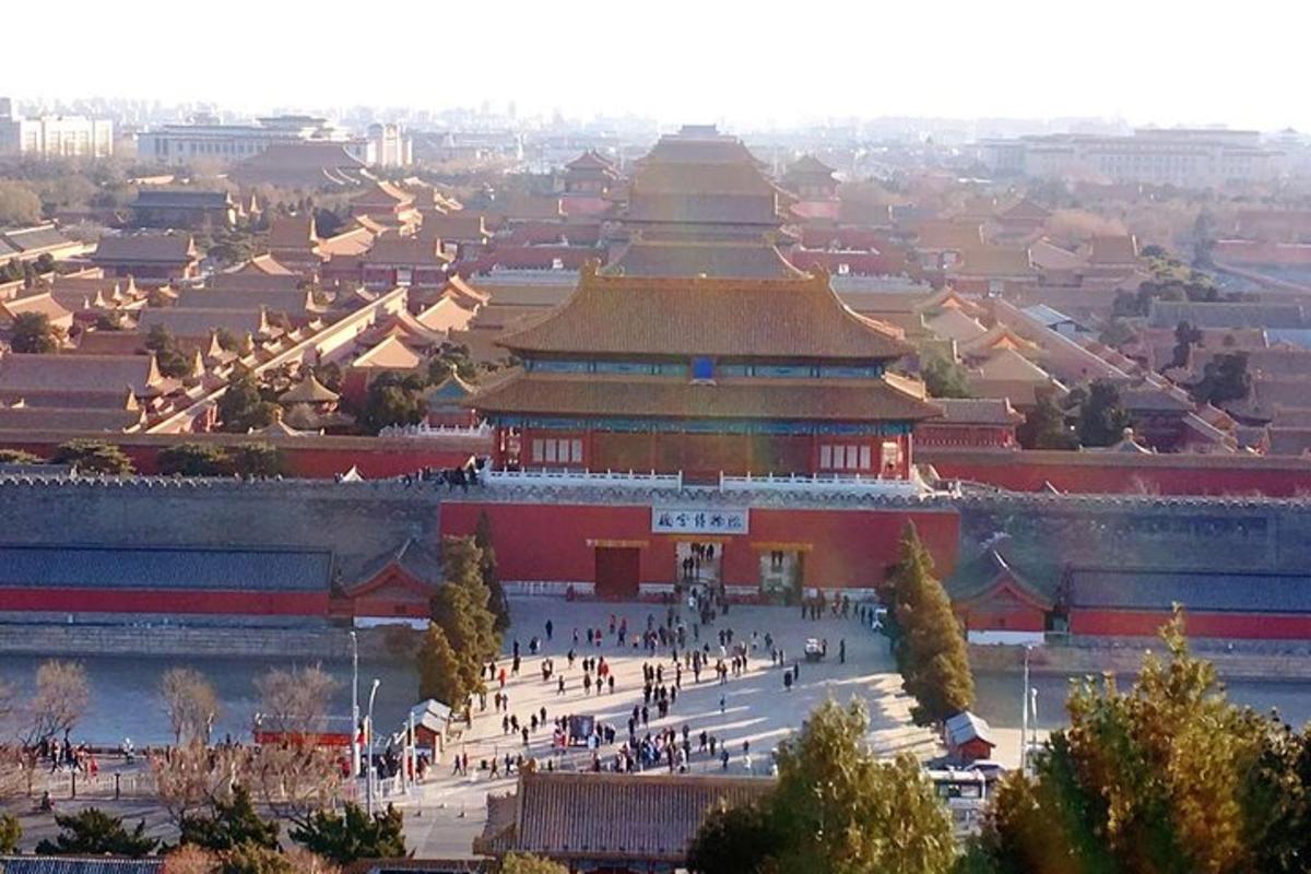 Pohled na Zakázané město v Pekingu