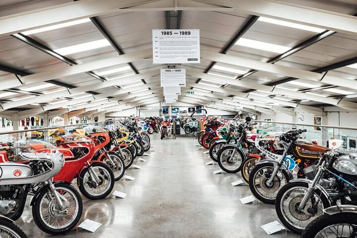 a bunch of motorcycles parked in a building