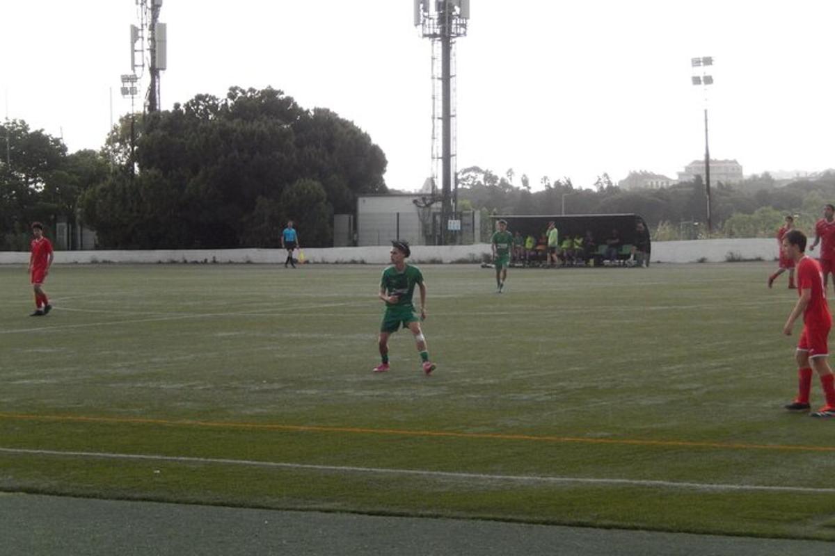 un gruppo di persone che giocano a frisbee su un campo