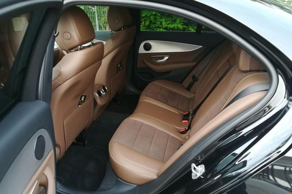 a close up of the back seats of a car