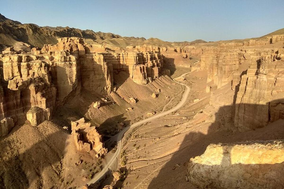 vista aerea di un canyon nel deserto
