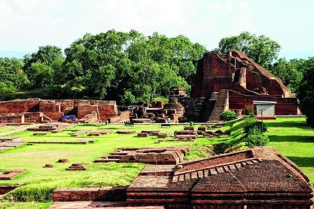 a view of the ruins of an ancient building