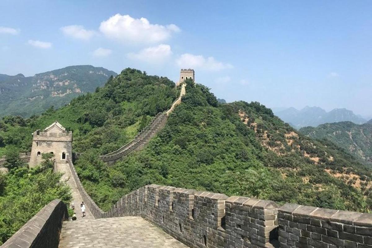 a view of the great wall of china