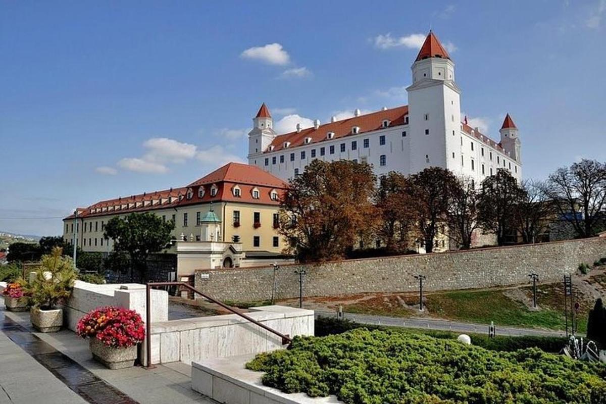 a large white building with a tower on top of it