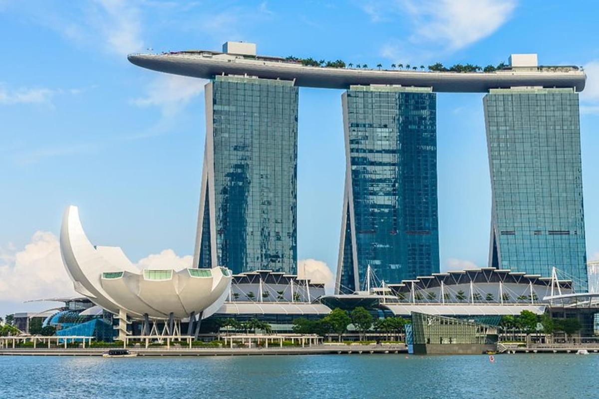 a view of a group of tall buildings in a city