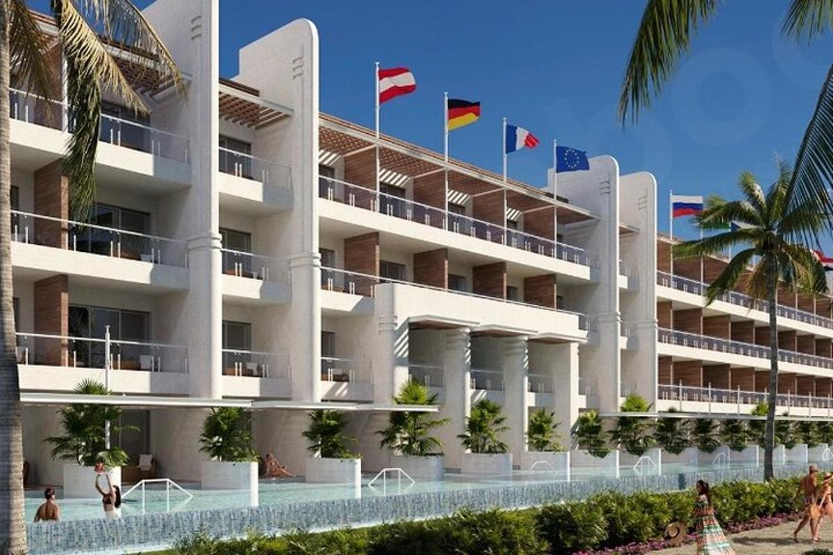 vizualizace exteriéru hotelu