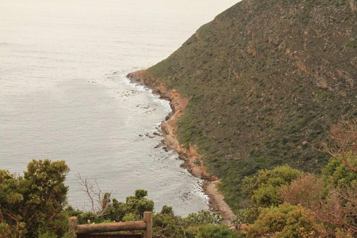 una vista dell'oceano da una collina