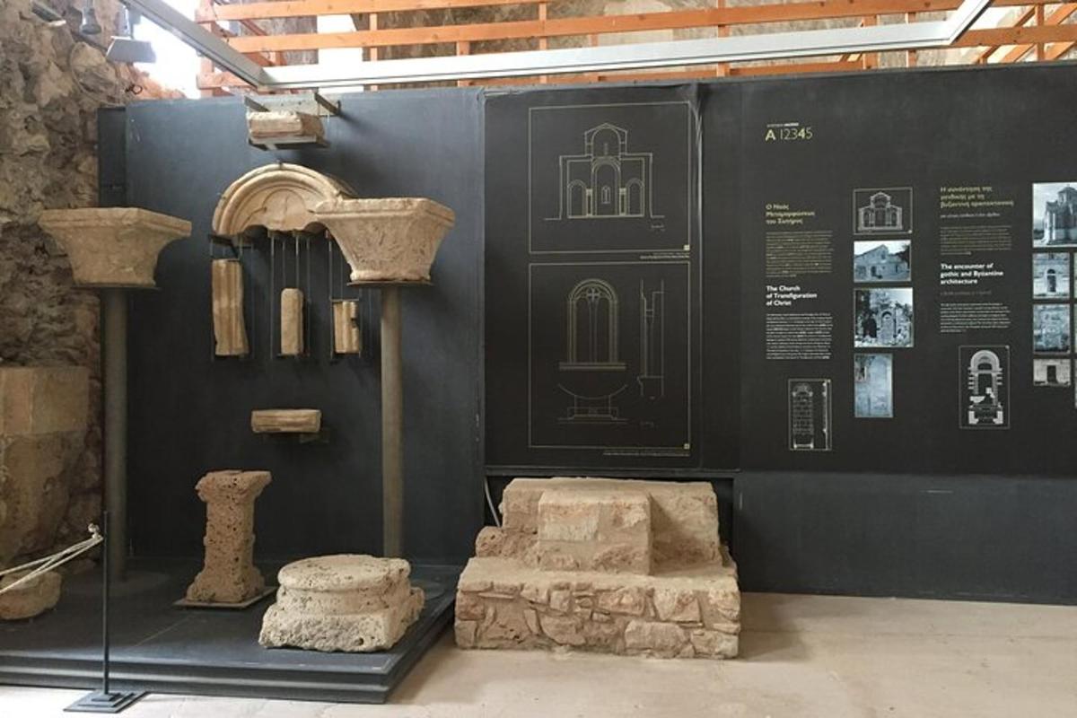 a exhibit of ancient artifacts on display in a museum
