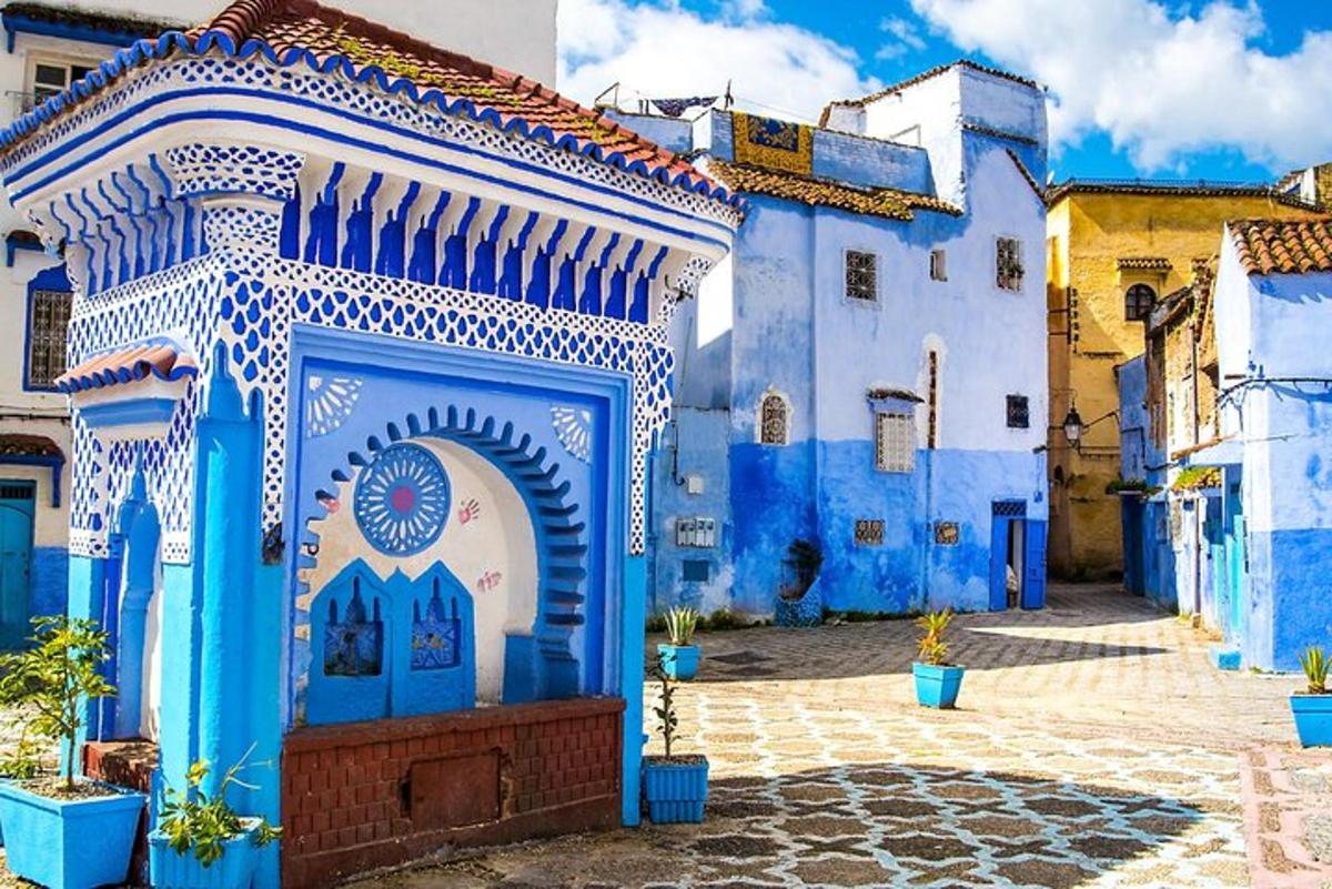 brána v modrém městě Chefchaouen