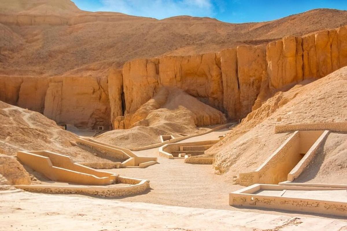 a view of a canyon in the desert