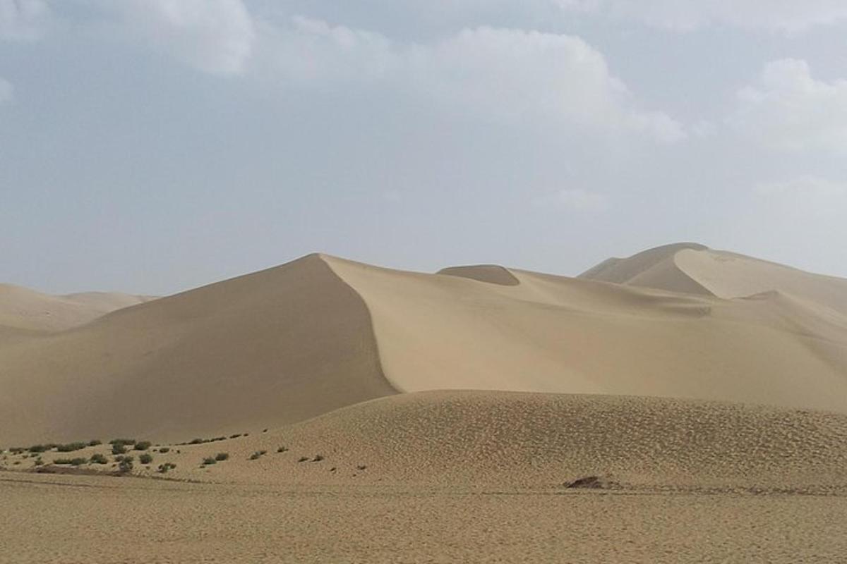 a group of sand dunes in the desert