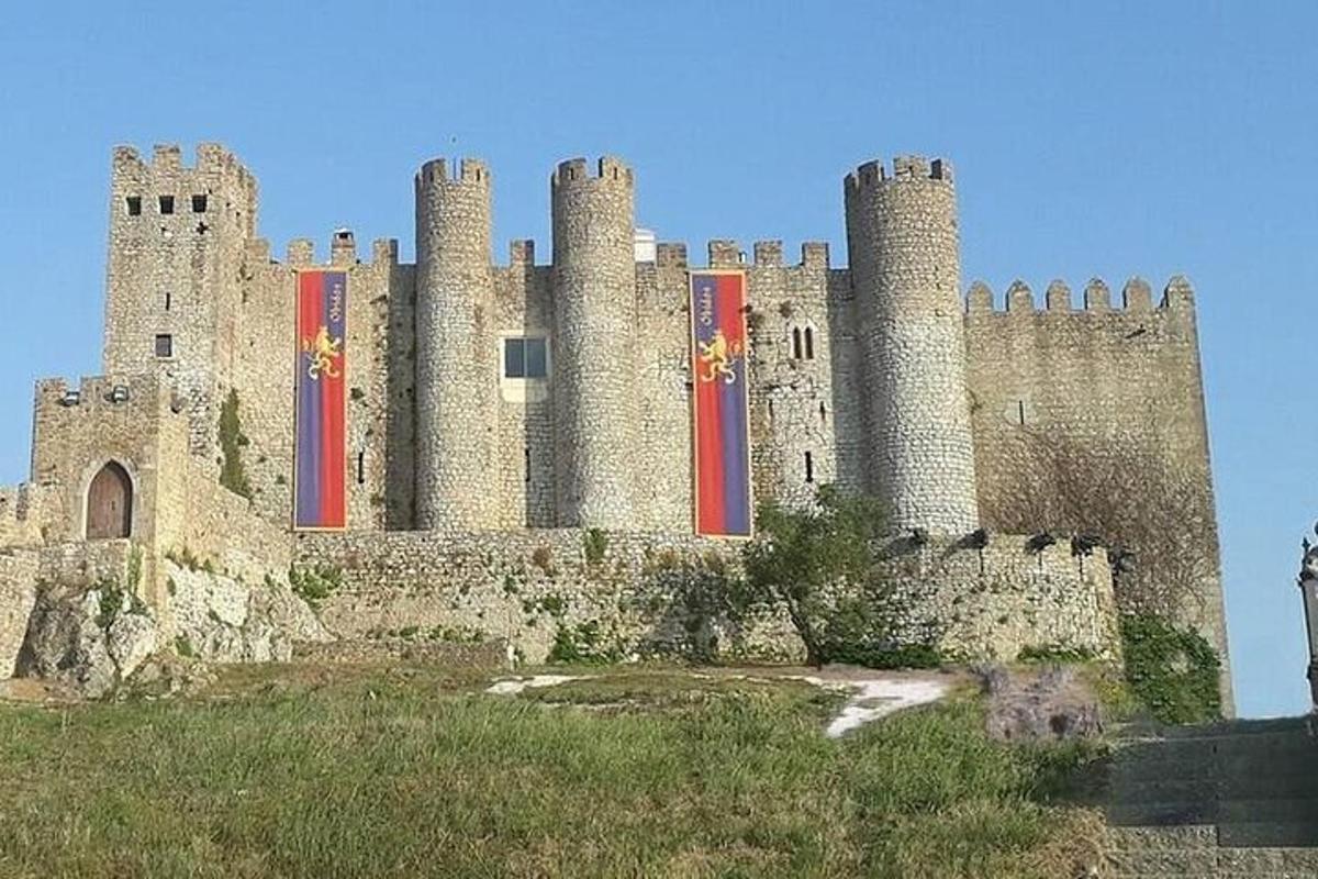un castell amb torres al cim d'un turó