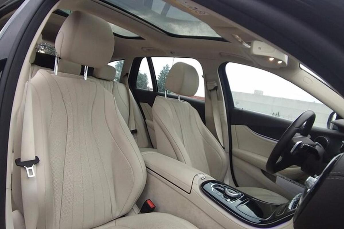 a view of the back seats of a car