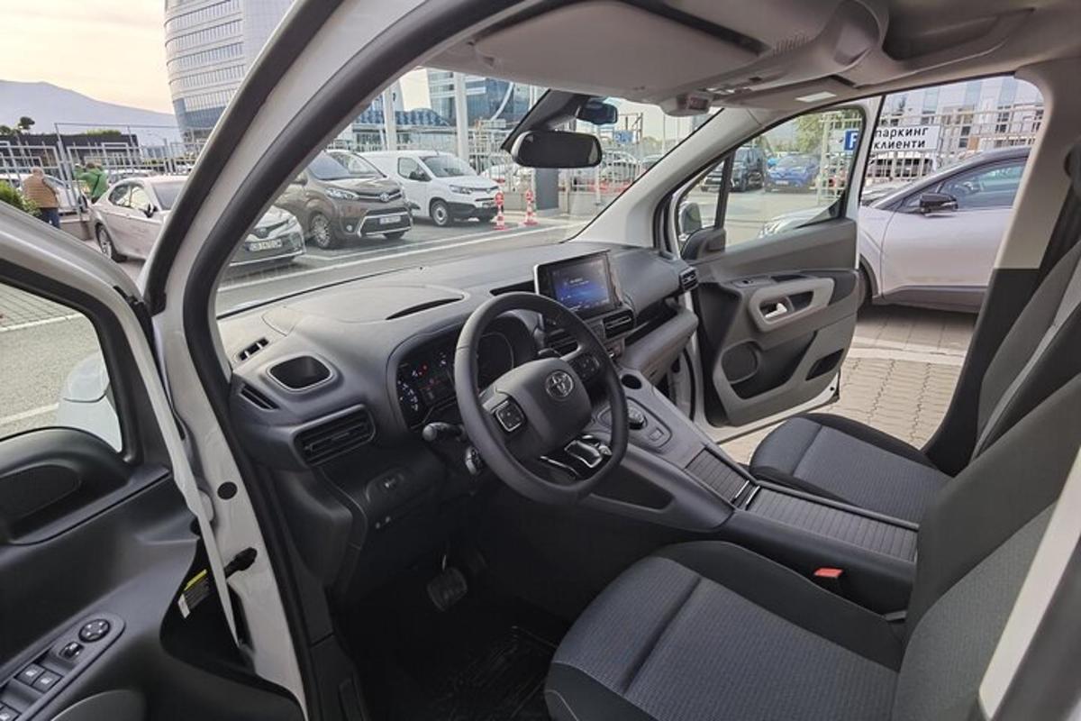 a view of the inside of a car
