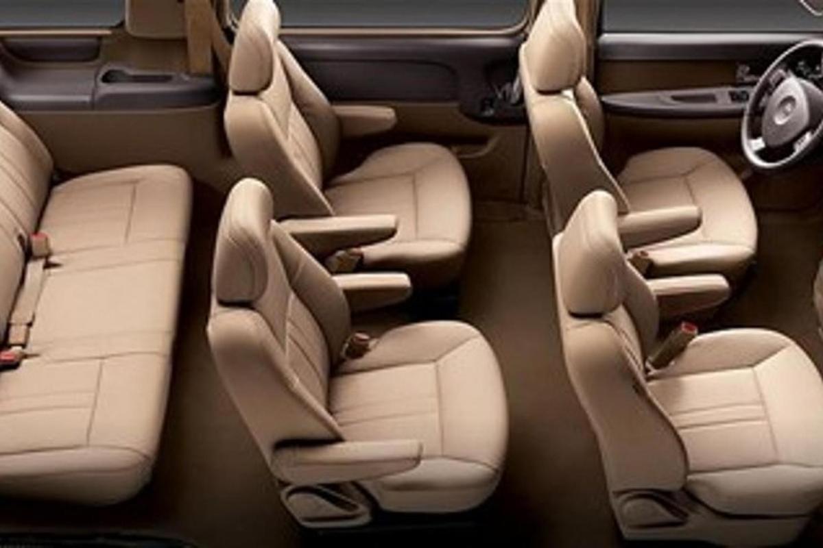 a view of the back seats of a car