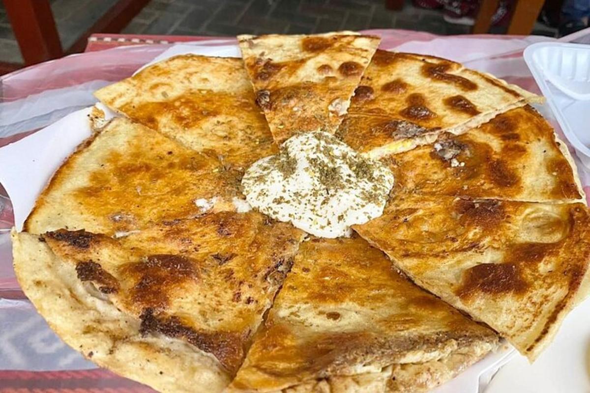 a pizza sitting on top of a table