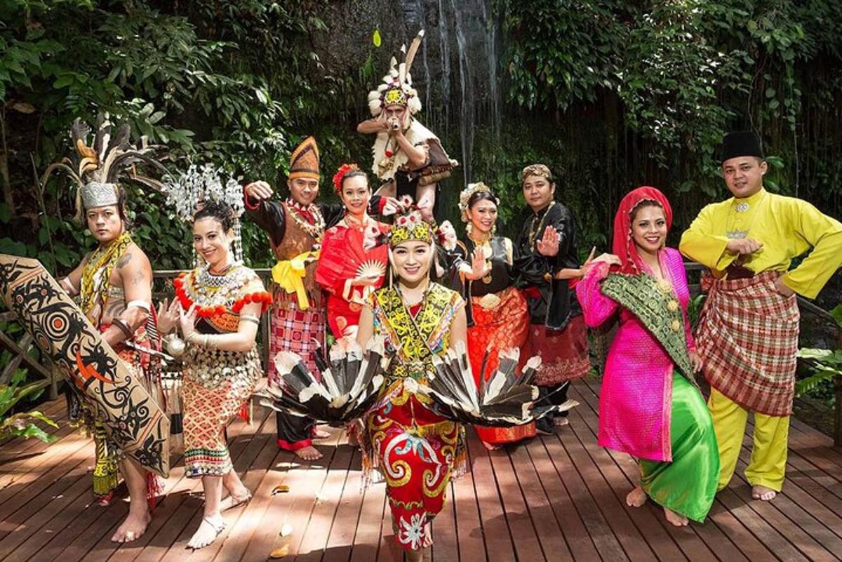 a group of people in costumes posing for a picture