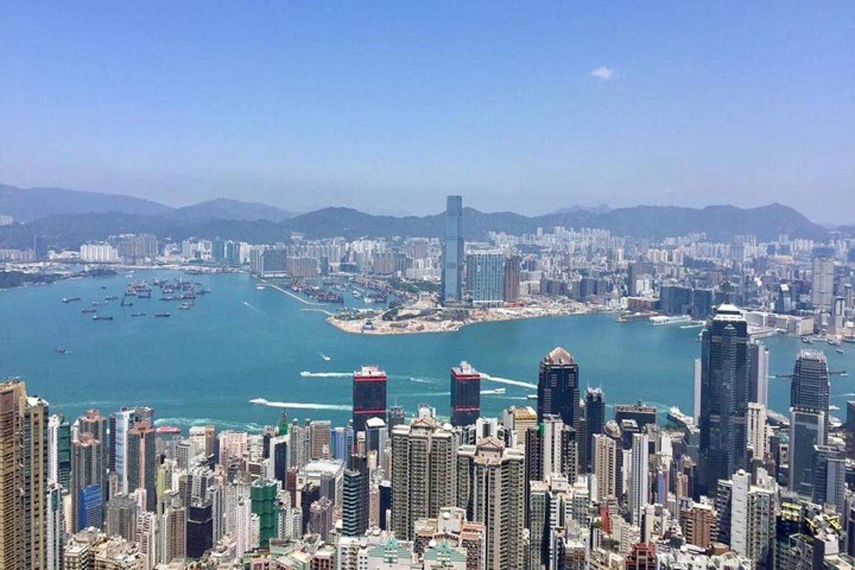 an aerial view of a large city with buildings