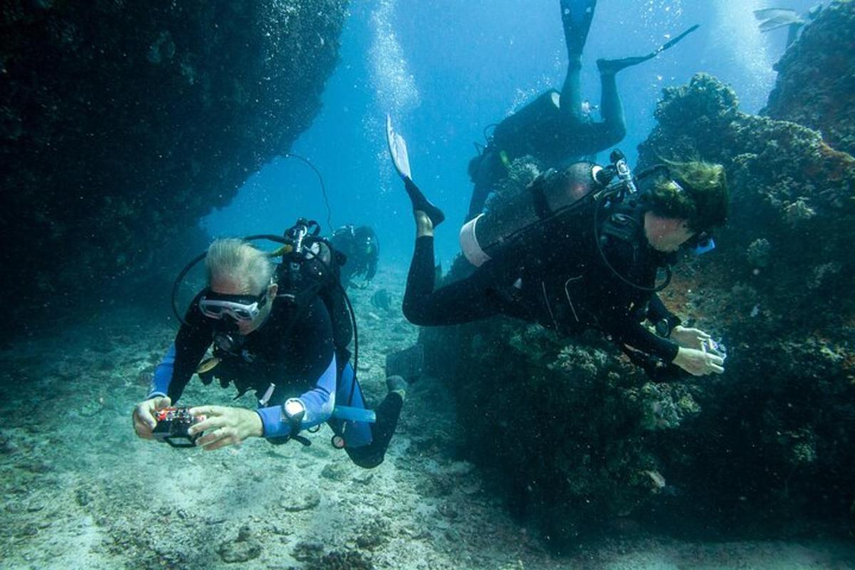 un gruppo di persone che scattano foto dell'oceano