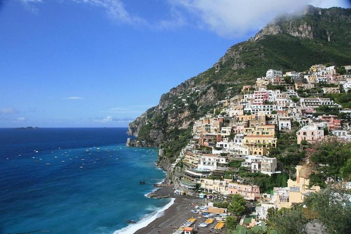 Útsýni yfir Positano á Amalfiströndinni