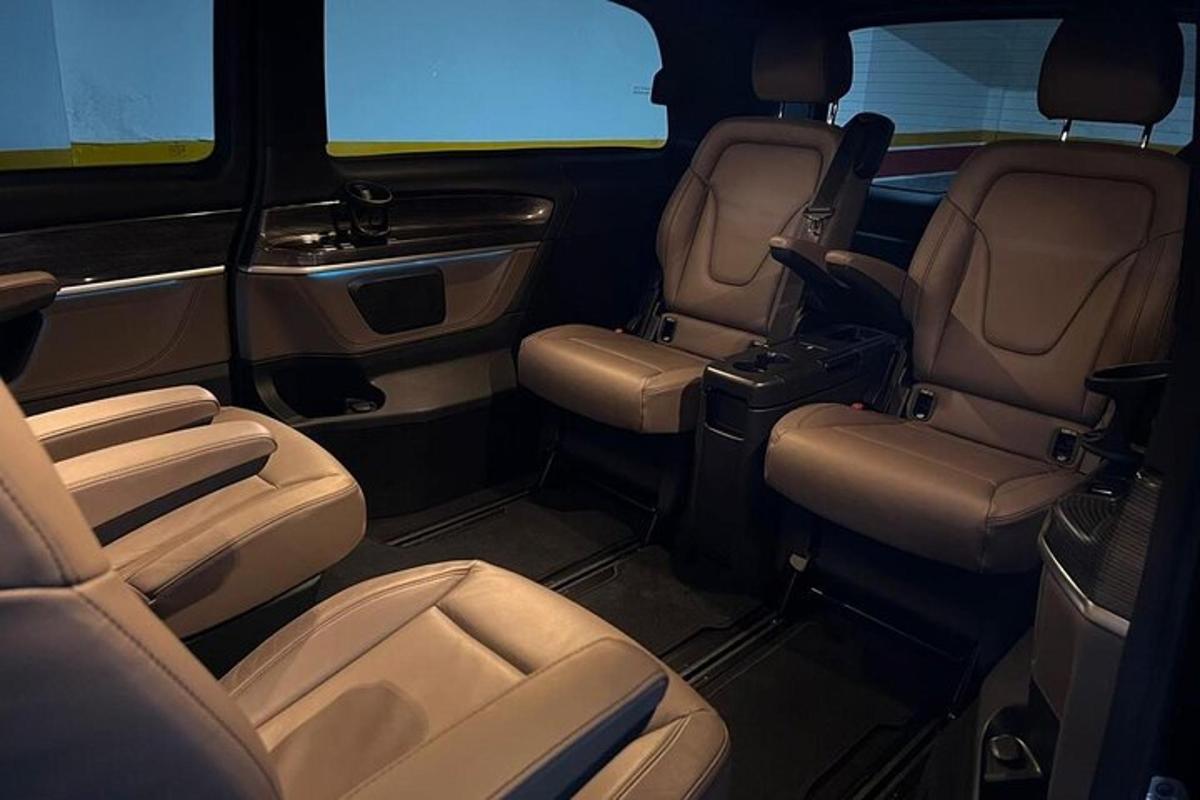 a view of the back seats of a vehicle