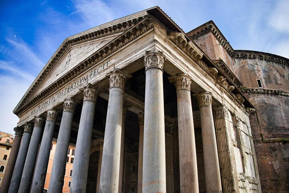 a building with columns in front of a building