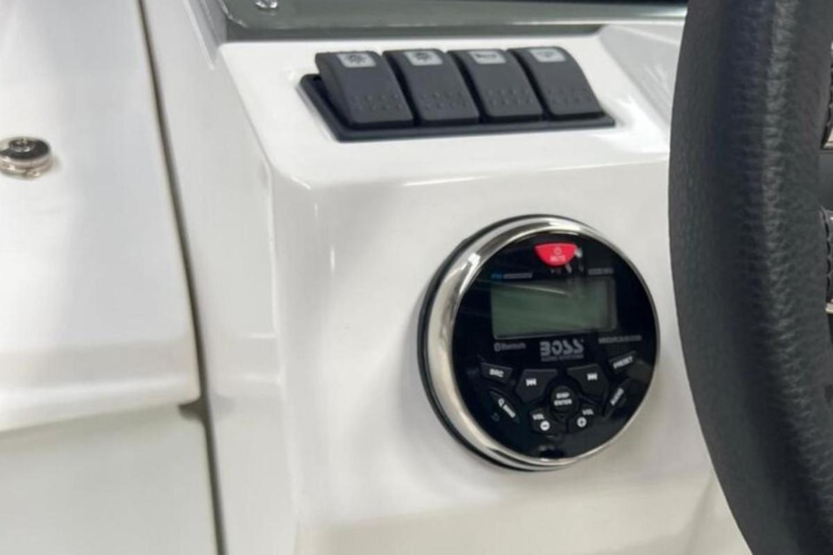 a close up of a gas meter on a car