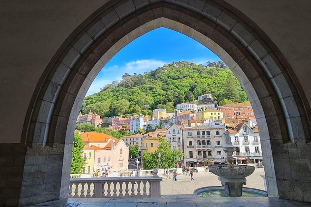 pohľad na mesto z oblúka