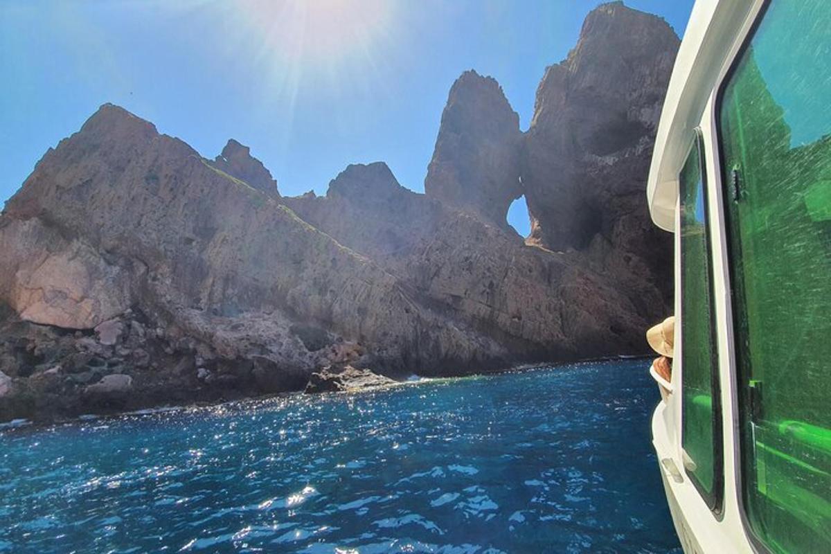 a view of the ocean from a boat