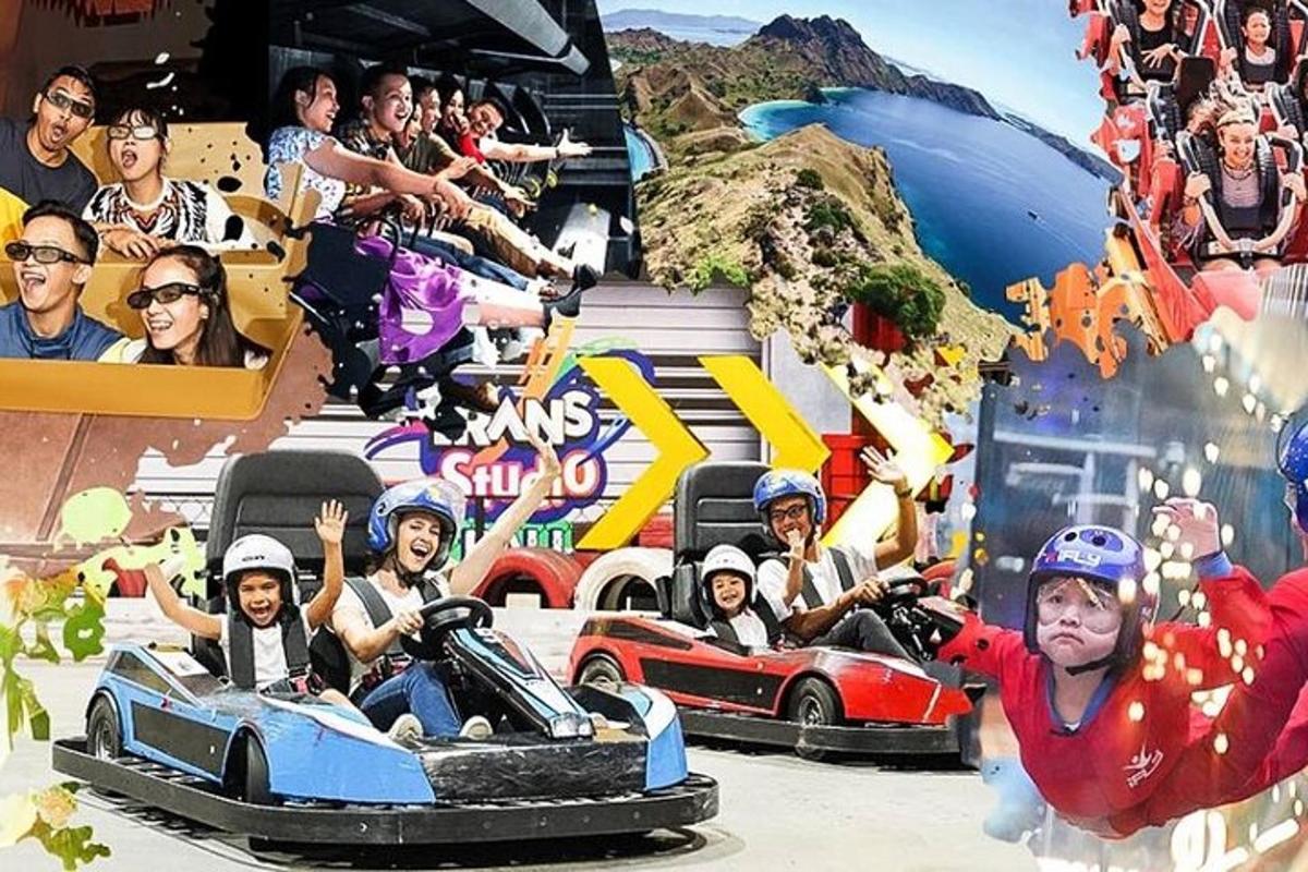 一群人坐过山车