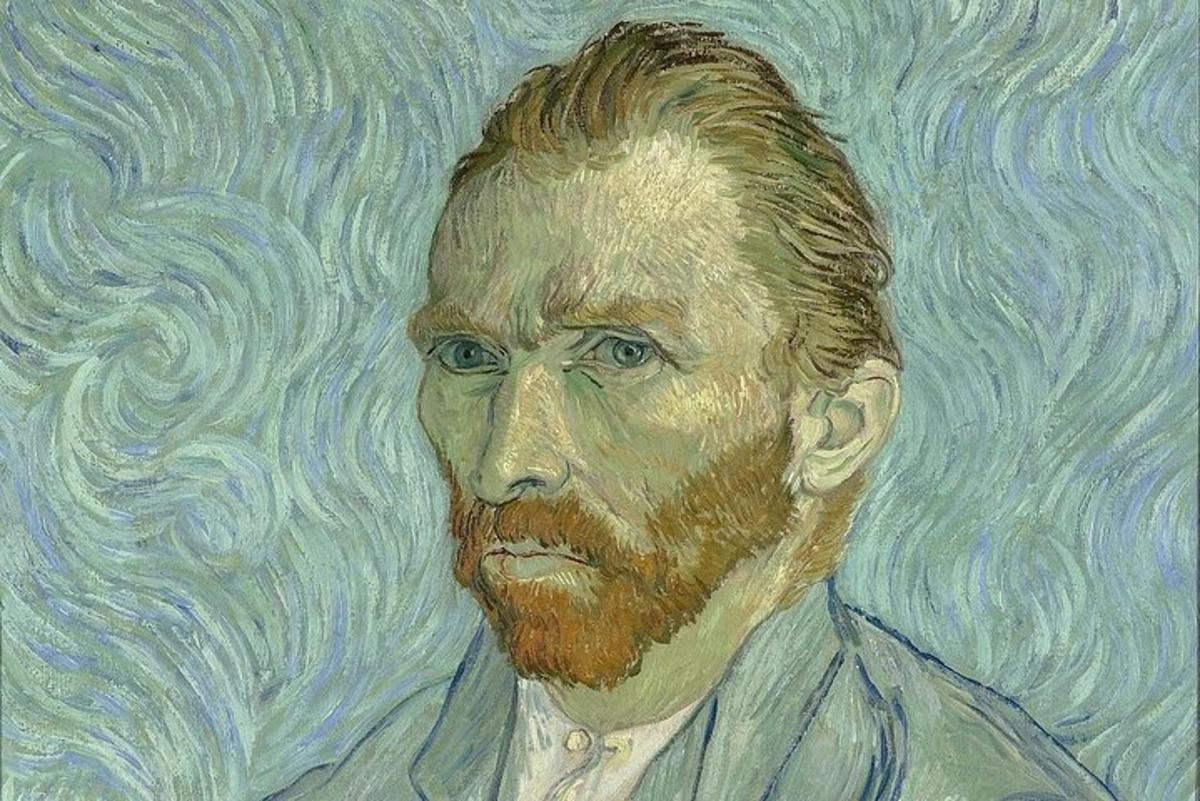 a painting of a man with a red beard