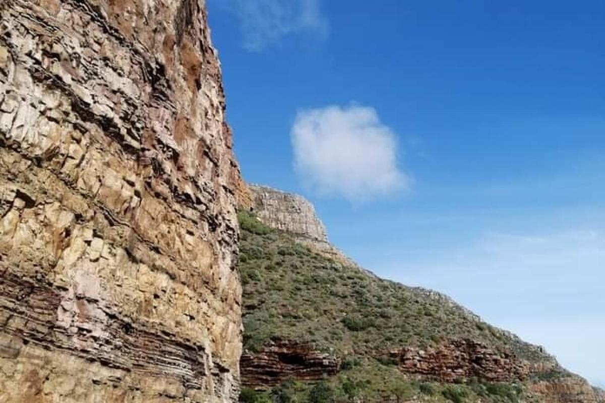 una muntanya rocosa amb plantes verdes
