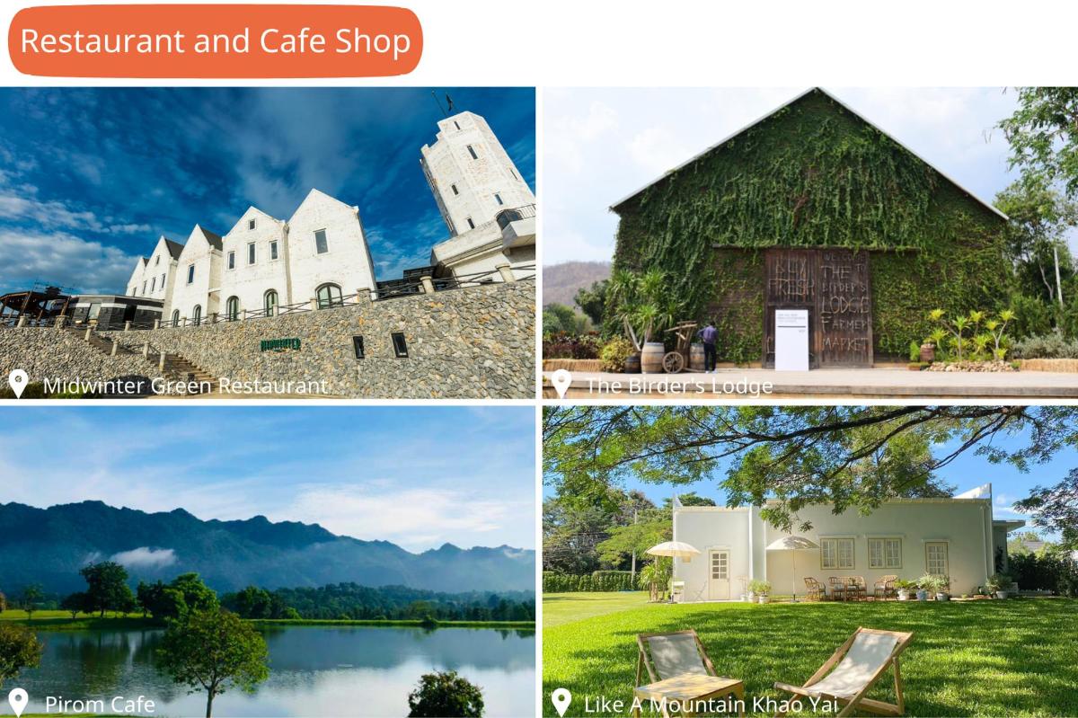 a collage of pictures of a house and a building